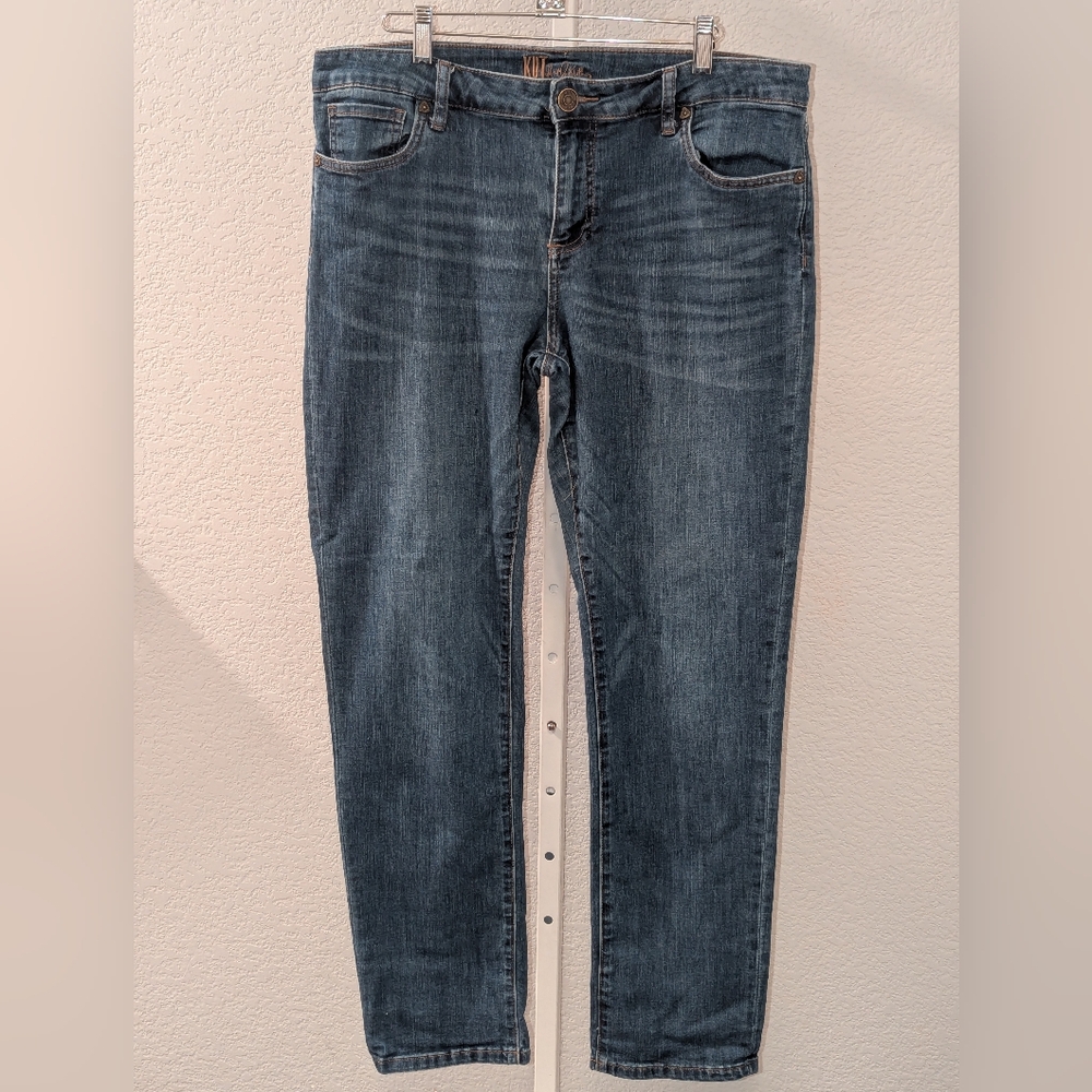 Kut from the Kloth  Jeans Womens 12 Straight Mid Rise KP9065MA2 Denim